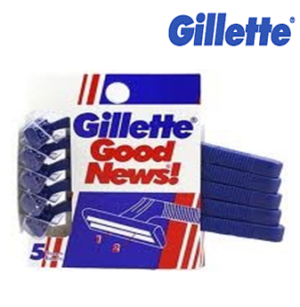 Gillette Good News Disposable Razor 5 ct * 12 pcs