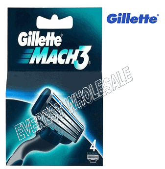 Gillette Mach3 Blade 4 ct / pck * 6 pks