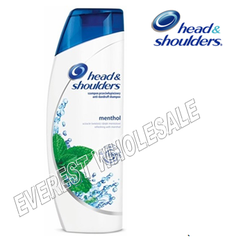Head and Shoulders Shampoo 400 ml * Menthol * 6 pcs