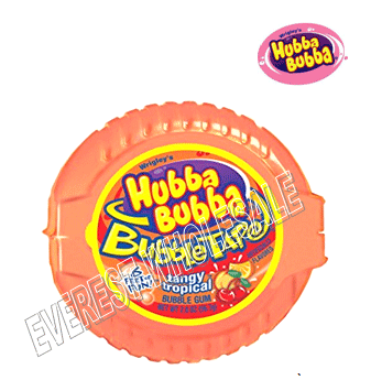 Hubba Bubba Bubble Tape Gum * Tangy Tropical * 12 pcs