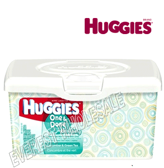 Huggies Baby Wipes 64 ct * One & Done * 4 pcs / box