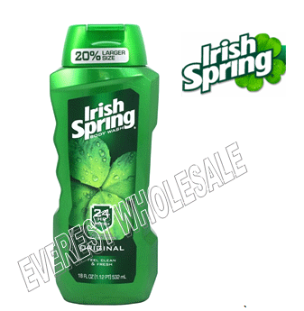Irish Spring Body Wash 18 fl oz * Deep Action Scrub * 6 pcs