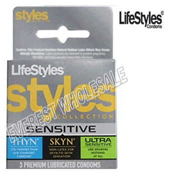 Life Styles 3 in Pack * Sensetive * 6 pks
