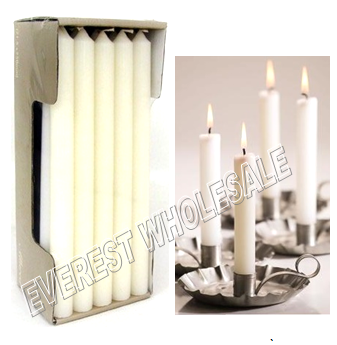 White Dinner Candles 72 ct / Box
