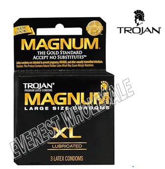Trojan Magnum 3 in Pack * XL * 6 pks