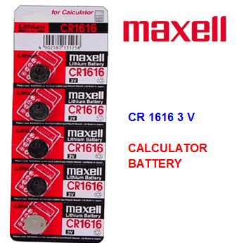 Maxell Calculator Battery CR 1616 3V * 5 pcs / pack