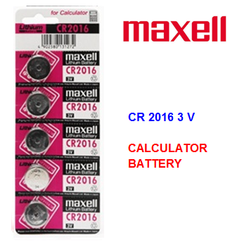 Maxell Calculator Battery CR 2016 3 V * 5 pcs / pack