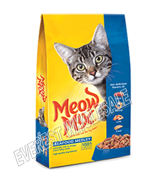 Meow Dry Cat Food 18 oz * Seafood Medley * 6 pcs