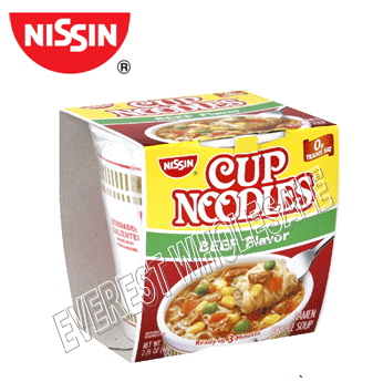 Nissin Noodle Soup 2.25 oz * Beef * 24 Pcs