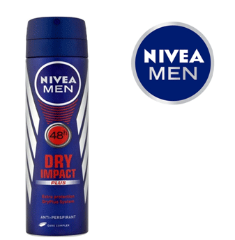 Nivea Body Spray For Men 150 ml * Dry Impact * 6 pcs