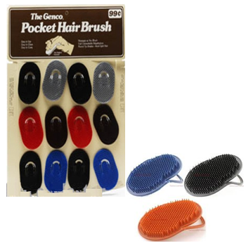 Pocket Hair Brush Display * 12 pcs