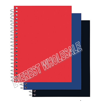 Assorted Color Poly Covered Notebook 100 Quality Sheets * 12 pcs