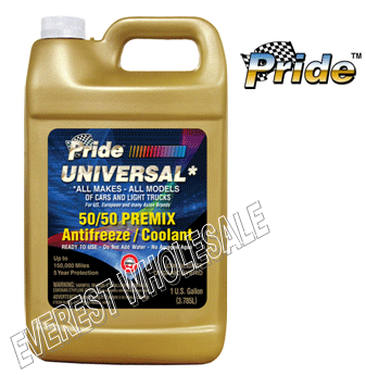 Pride Universal Pre-Mix Antifreeze & Coolant 1 Gal * 50/50 * 6 pcs