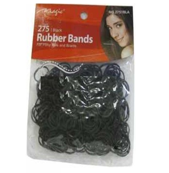 Rubber Black Hair Band 245 ct * 12 pcs