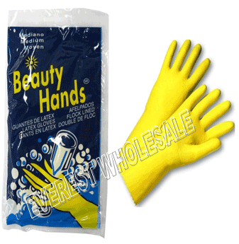 Rubber Dishwashing Gloves * Size : M * 12 pcs