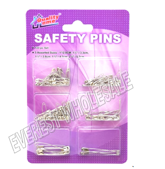 Safety Pins Assorted Size 120 ct pack * 12 Packs
