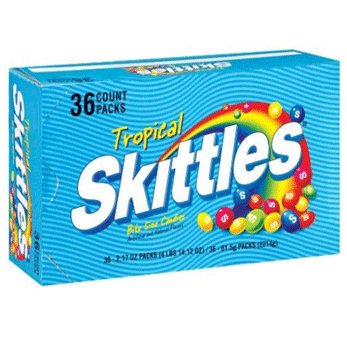Skittles Candy Tropical * 36 ct Pck