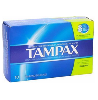 Tampax Women`s Tampon * Super 10 ct * 6 pcs