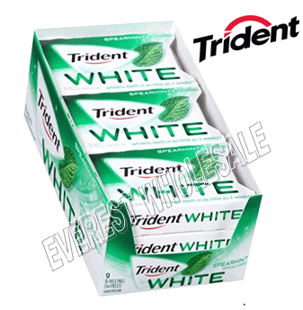 Trident White * Spearmint * 12 Pks Box