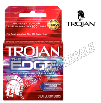 Trojan Condom 3 in Pack * Edge * 6 pks