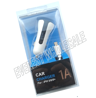 USB Single Port Car Charging Set For Iphone 5, 6 & 7 * 6 pcs