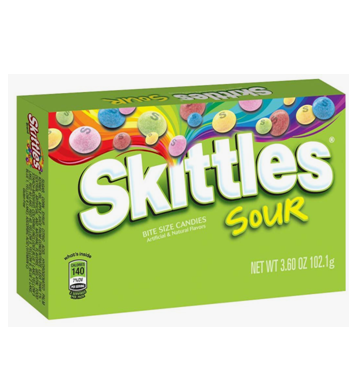 Skittles Candy * Sour Apple * 24 ct Pck
