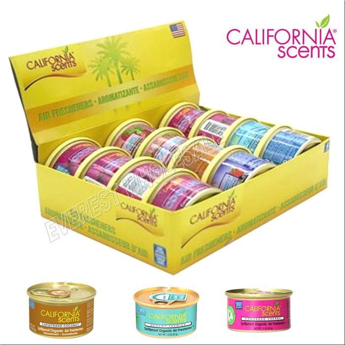 California Scents Organic Air Freshener * Assorted Fragrances * 18 pcs - Image 1
