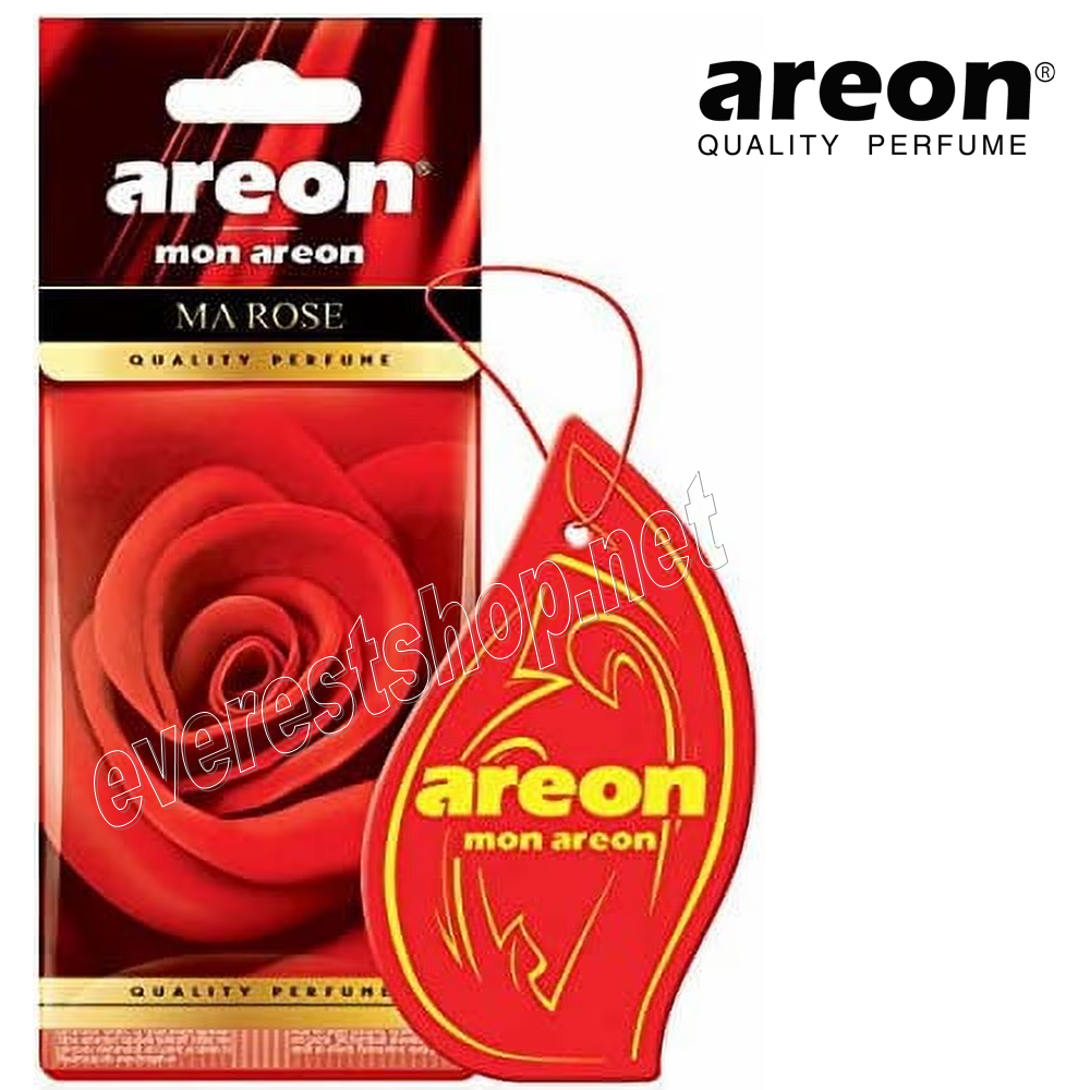AREON CAR FRESHENER MA ROSE Areon Sport Lux Car Air Freshener * Ma Rose * 12 pcs - Image 1