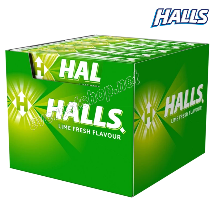 Halls Cough Drops 20 ct Pack * Lime * - Everest