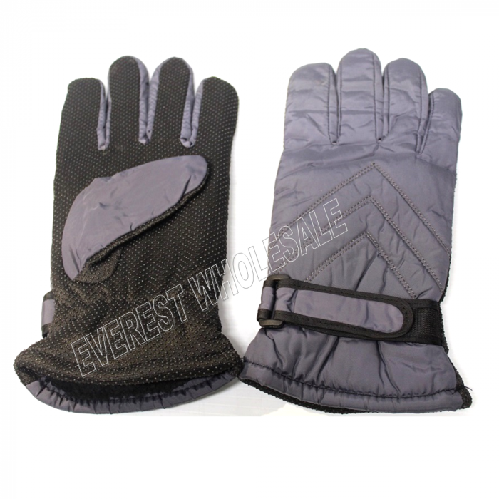 Glove - Water Proof Winter Glove Palm Grip Color Grey - 1 Pair - Image 2