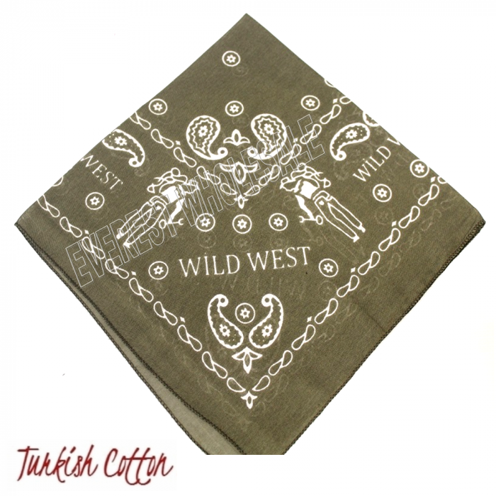 Cotton Sport Bandana Khaki 1 pcs - Image 3