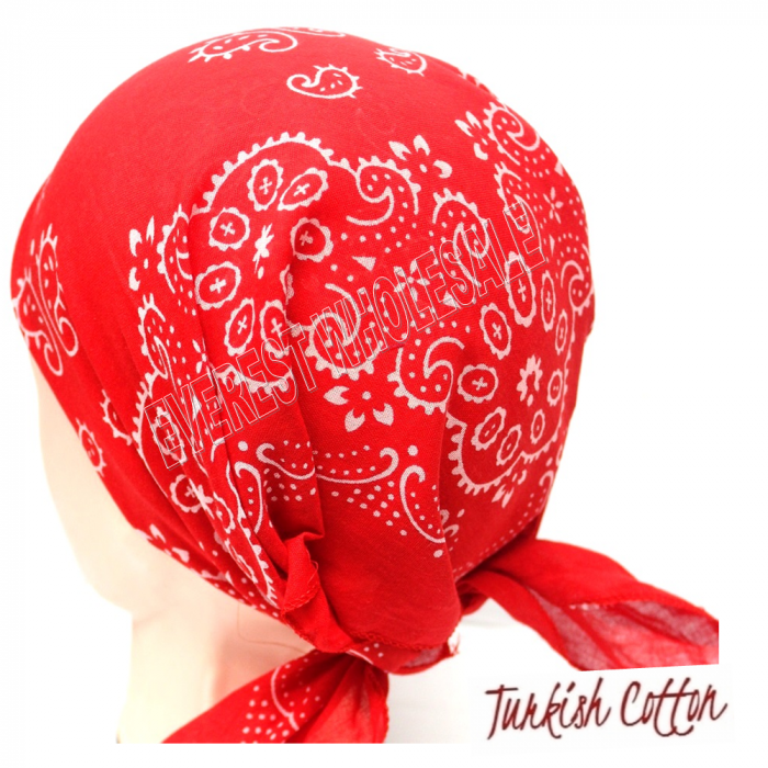 Cotton Sport Bandana Red 1 pcs - Image 1