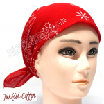 Cotton Sport Bandana Red 1 pcs - Image 2