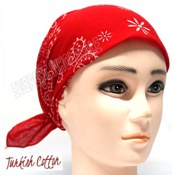 Cotton Sport Bandana Red 1 pcs - Image 2
