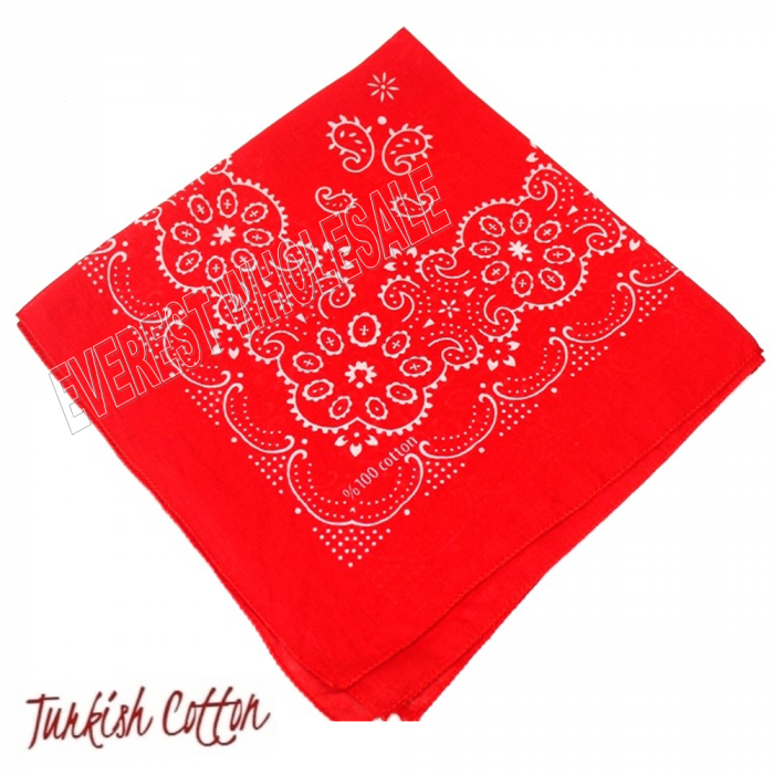 Cotton Sport Bandana Red 1 pcs - Image 3
