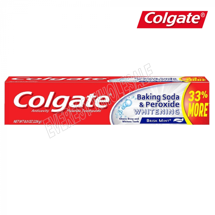 Colgate Tooth Paste 8 oz * Baking Soda & Peroxide  * 2 pcs - Image 1