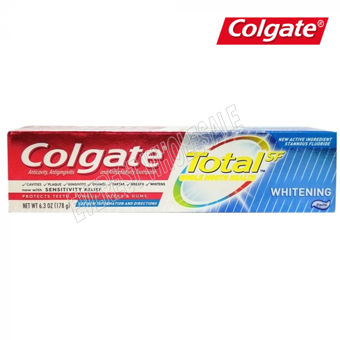 Colgate Total Tooth Paste 6.3 oz * Whitening Paste * 2 pc - Image 1