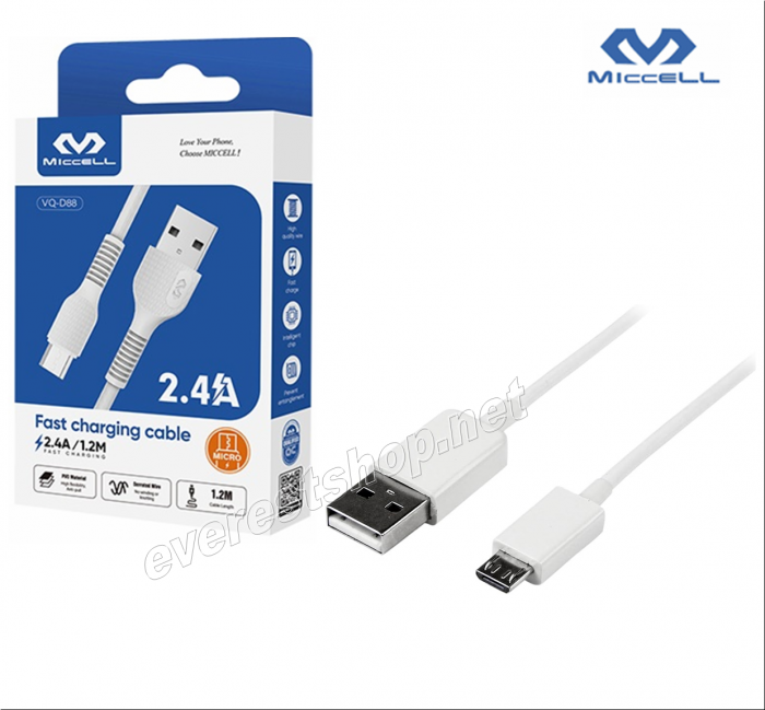 Miccell USB Micro Charging Cable 3.3 Feet - Image 1
