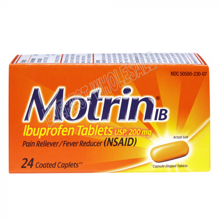 Motrin Ibuprofen Tablets 200mg x 24 tablets * 2 pcs - Image 1