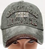 Vintage Cotton Baseball Caps * THE ORIGINAL BLACK * Assorted Colors - Image 2
