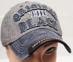 Vintage Cotton Baseball Caps * THE ORIGINAL BLACK * Assorted Colors