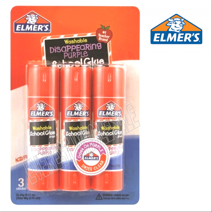 Elmer's Washable Stick Glue 3 pcs Pack * 2 Packs - Image 1