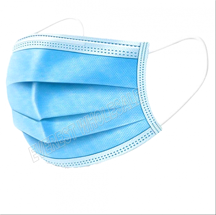 Non Surgical Disposable Face Mask 2 Ply 50 Single ct * Blue Color * - Image 1