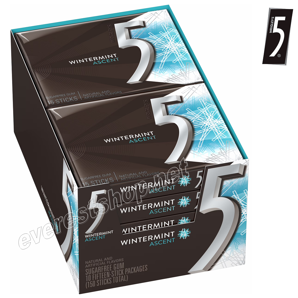 FIVE GUM WINTERMINT Five Gum Spearmint * Wintermint Ascent * 10 Pcs Pack - Image 1