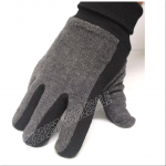 Insulated Thermal Fleece Winter Glove with Leather Palm - Image 2
