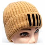 Double Fleece Sport Insulation Striped Logo Winter Hat - Image 5
