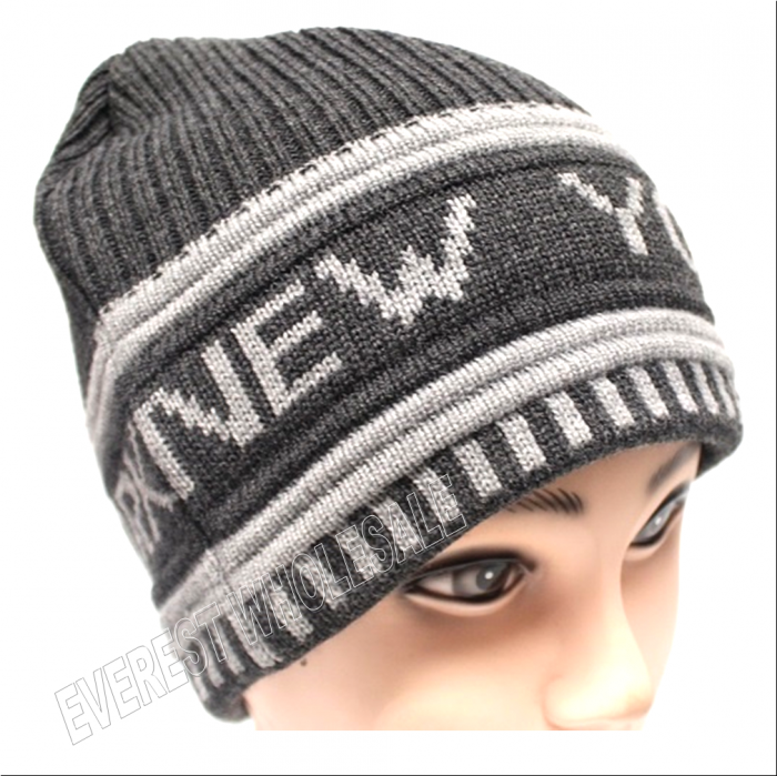 Double Fleece Sport Insulation New York Logo Winter Hat - Image 3