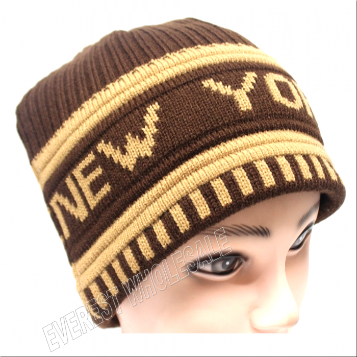 Double Fleece Sport Insulation New York Logo Winter Hat - Image 6