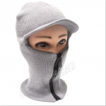 Double Fleece Sport with Snow Mask & Zipper Winter Hat