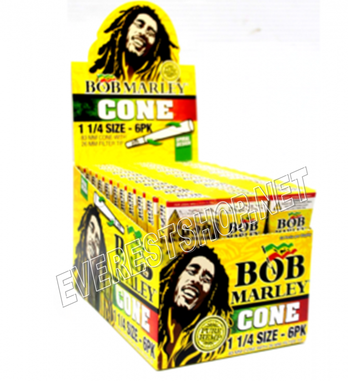 Bob Marley Cones Size 1 1/4 * 6 Pack * 33 Packs - Image 1